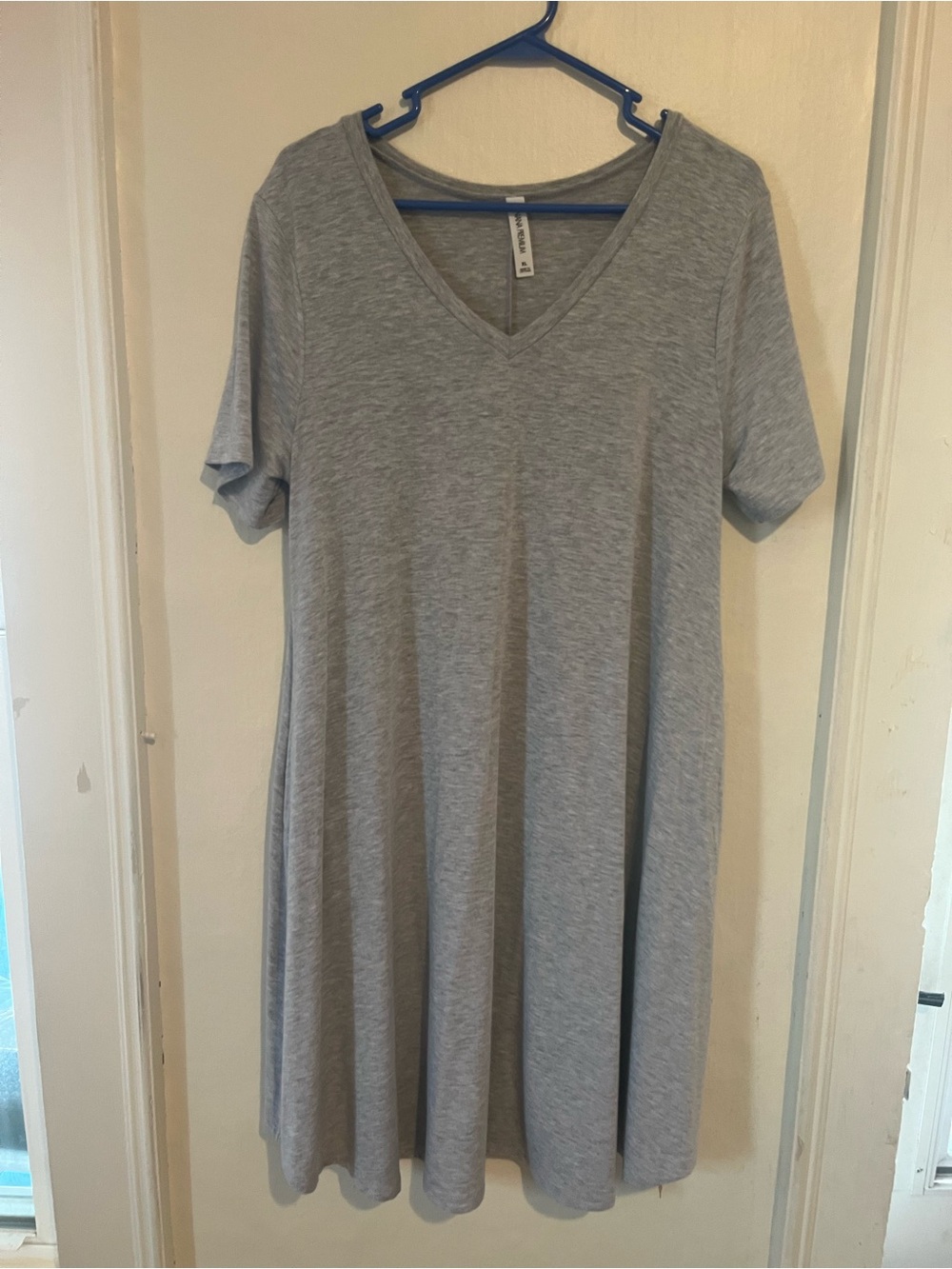 🌿 ZENANA Premium Heather Gray Swing Dress – XL – NEW, Never Worn!
